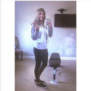 Free People XS white jean jacket